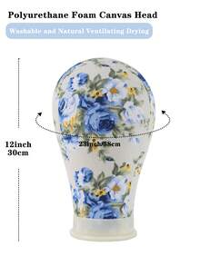 Beautiful Flower Professional Mannequin Head Wig Stand - Multicolor - View 8