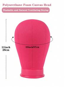 Professional Mannequin Model Wig Stand - Hot Pink - View 6