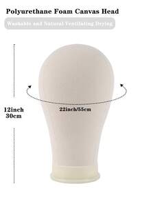 Professional Mannequin Head Wig Stand - White - View 7