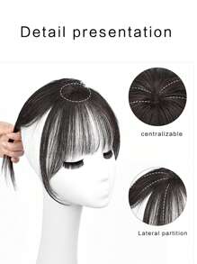 Four Leaf Clover Hair Patch - Black - View 3