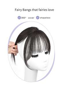 Four Leaf Clover Hair Patch - Black - View 4