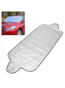 Anti Snow Frost Ice Shield Car Windscreen Cover, Sun Dust Protector Universal Car Windshield Shade - Silver - View 5