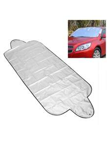 Anti Snow Frost Ice Shield Car Windscreen Cover, Sun Dust Protector Universal Car Windshield Shade - Silver - View 6