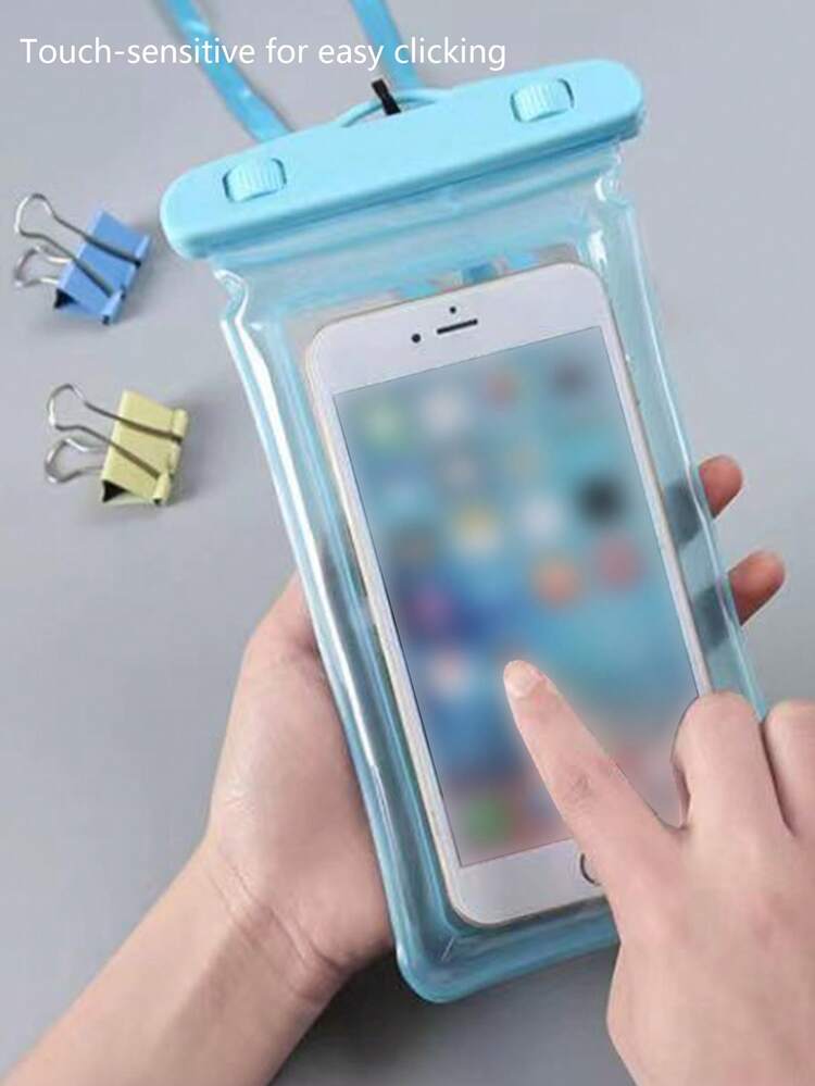 Funda impermeable para teléfono Funda impermeable para teléfono - Celeste - Añade 6