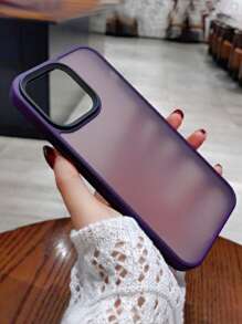 Ốp lưng Acrylic cứng mờ đơn giản bảo vệ tương thích với iPhone 17 Pro Max/17 Pro/17 Air/17/16/16 Pro Max/16 Plus/16 Pro/16E/15/15 Pro Max/15 Pro/15 Plus/11/12/13/14 Pro Max/XS/XR/11 Pro/11 Pro Max/12 Pro/12 Pro Max/13 Pro/13 Pro Max/14 Pro/14 Pro Max, Thiết kế dày - Màu tím - Xem 2