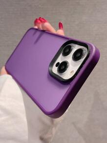 Ốp lưng Acrylic cứng mờ đơn giản bảo vệ tương thích với iPhone 17 Pro Max/17 Pro/17 Air/17/16/16 Pro Max/16 Plus/16 Pro/16E/15/15 Pro Max/15 Pro/15 Plus/11/12/13/14 Pro Max/XS/XR/11 Pro/11 Pro Max/12 Pro/12 Pro Max/13 Pro/13 Pro Max/14 Pro/14 Pro Max, Thiết kế dày - Màu tím - Xem 5