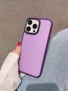 Ốp lưng Acrylic cứng mờ đơn giản bảo vệ tương thích với iPhone 17 Pro Max/17 Pro/17 Air/17/16/16 Pro Max/16 Plus/16 Pro/16E/15/15 Pro Max/15 Pro/15 Plus/11/12/13/14 Pro Max/XS/XR/11 Pro/11 Pro Max/12 Pro/12 Pro Max/13 Pro/13 Pro Max/14 Pro/14 Pro Max, Thiết kế dày - Màu tím - Xem 6