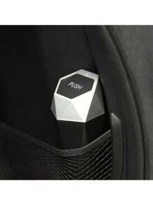 1入組迷你防漏車用垃圾桶帶蓋 - 黑色 - 查看 6