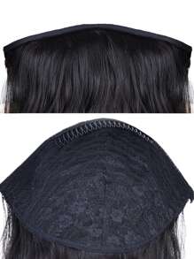 人造耐熱合成髮片,帶結頭帶,供女性、女孩派對亮點、角色扮演、打扮等用途的配件 - 巧克力棕 - 查看 7