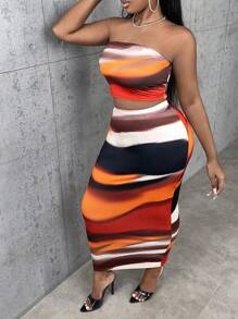 Slaydiva Bộ thời trang Plus Size Tất cả trên in Giải trí - Nhiều màu - Xem 3