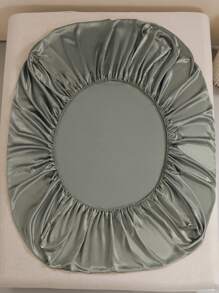 3pcs Satin Solid Bedspread Set [3 PiecesMulti-Color] Luxury Sateen Bedcover - Ultra Soft & Fine Fiber Set, Wrinkle-Resistant, Fade-Resistant, Stain-Resistant - Fitted Sheet, Pillowcases, King Size - Grey - View 8