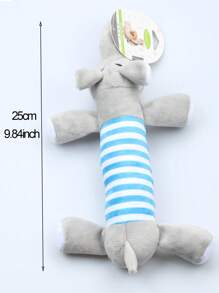 1pc Cartoon Animal Design Pet Chew Toy, Random Cute Soft Pet Chew Toy For Cat, Dog For Playing - Multicolor - View 2