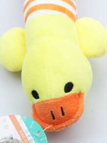 1pc Cartoon Animal Design Pet Chew Toy, Random Cute Soft Pet Chew Toy For Cat, Dog For Playing - Multicolor - View 4
