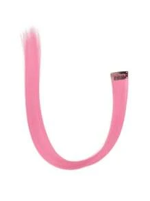 10片彩色夹式接发，20英寸直发合成假发，适用于万圣节装扮、圣诞节、派对、音乐节、新年礼物，女士（红色） - 玫紅色 - 查看 9