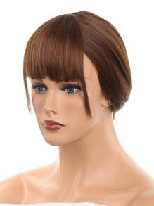 短直筒合成纖維頭髮劉海 - Light Brown - 查看 8