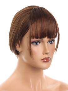 短直筒合成纖維頭髮劉海 - Light Brown - 查看 10