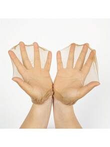 2包HD假髮帽，適用於前蕾絲假髮，彈性中號尼龍長筒襪帽，彈性假髮帽，透氣 - 卡其色 - 查看 4