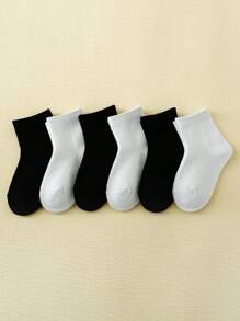 6 đôi Vớ mắt cá chân thông thường cho trẻ em cho cuộc sống hàng ngày - Nhiều màu - Xem 5