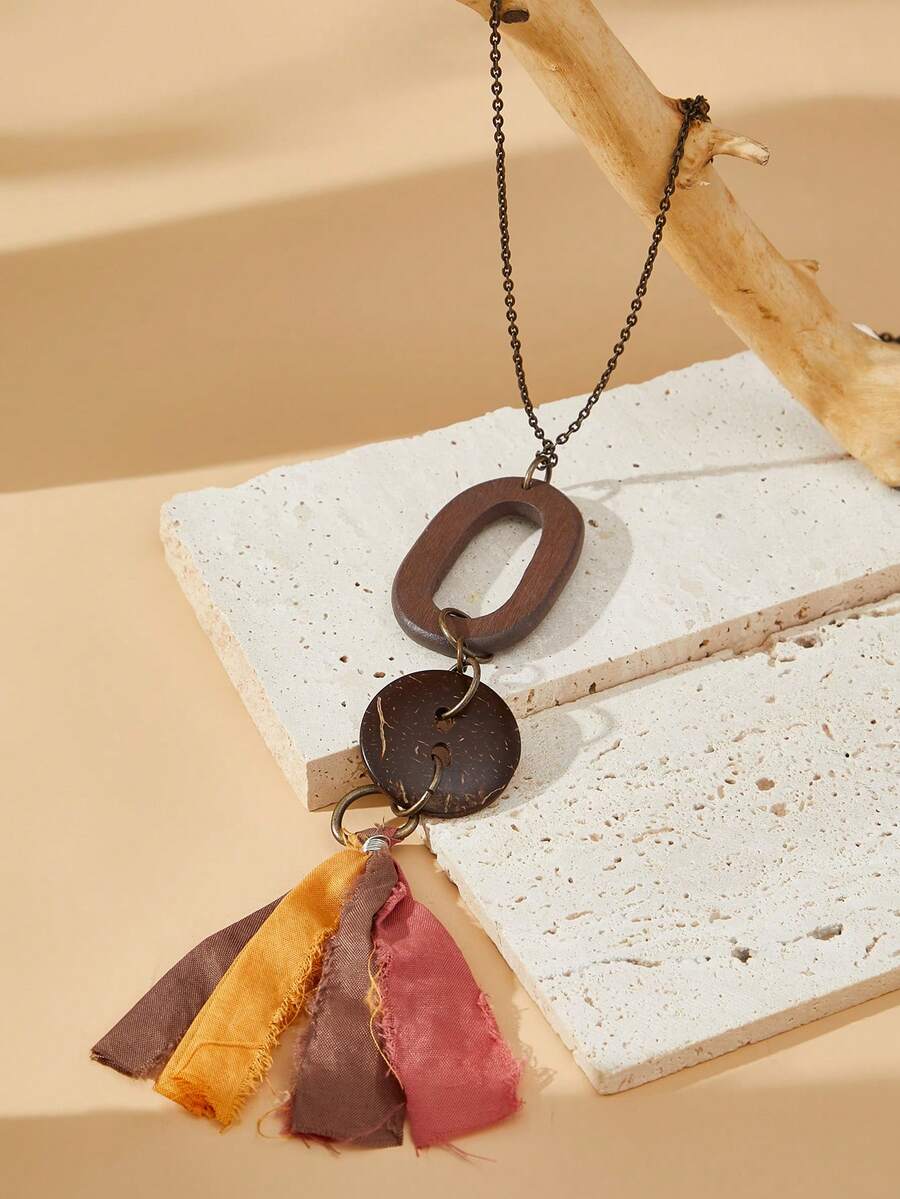 SHEIN VCAY 幾何吊墜項鍊