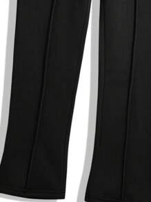 Manfinity EMRG Men Letter Graphic Drawstring Waist Sweatpants - Black - View 4