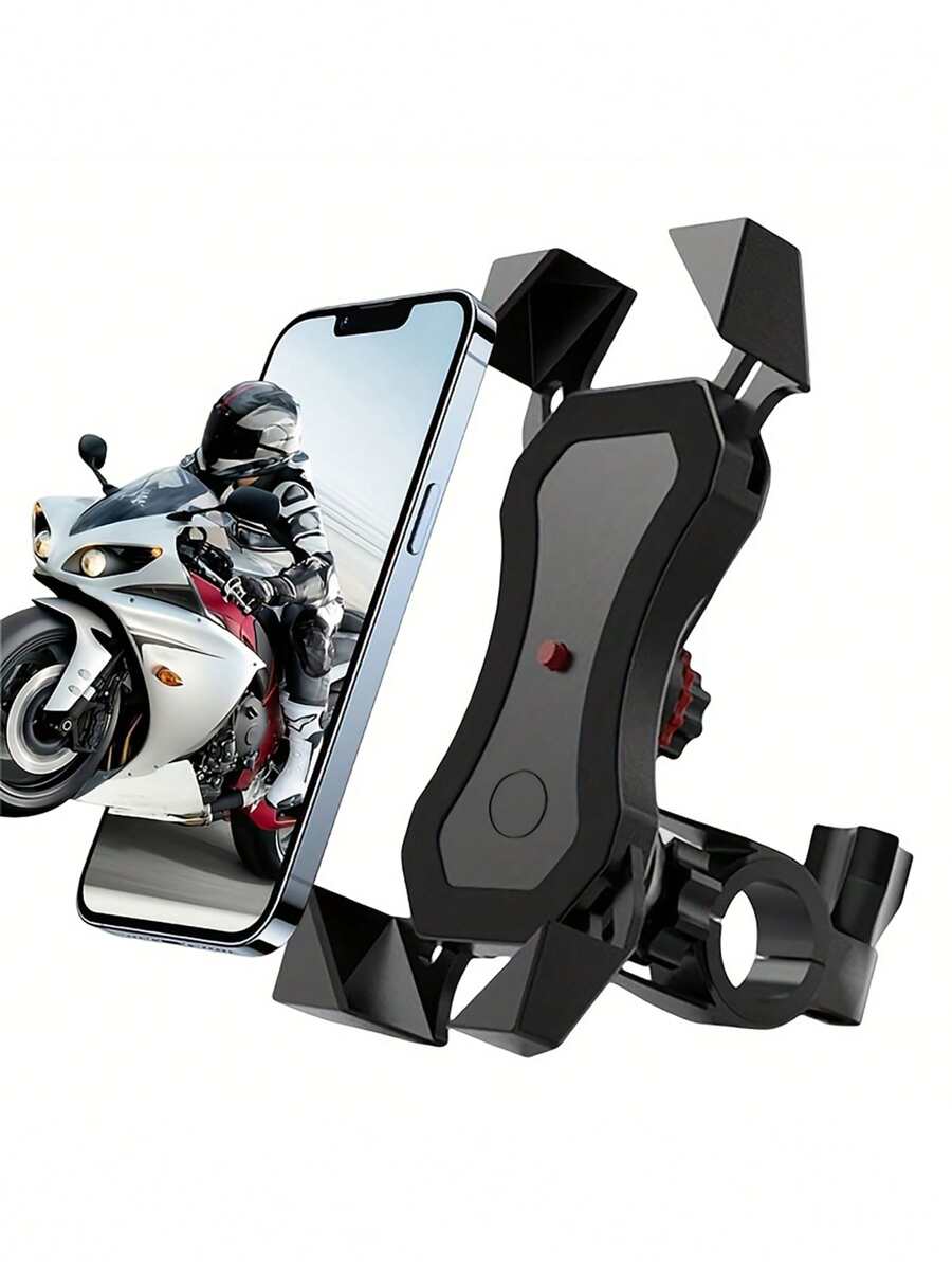 1 Giá Đỡ Điện Thoại Xe Máy Tay Cầm Giá Đỡ Điện Thoại Thông Minh Nút Điện Moto Xe Đạp Giá Đỡ Điện Thoại - màu đen - Xem 1