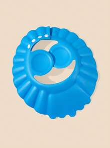 1pc Baby Shampoo Cap With Ear Protection, Adjustable, Made Of EVA Material, Easy To Wear - Blue - View 1