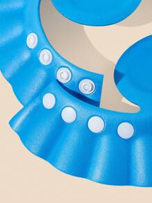 1pc Baby Shampoo Cap With Ear Protection, Adjustable, Made Of EVA Material, Easy To Wear - Blue - View 4