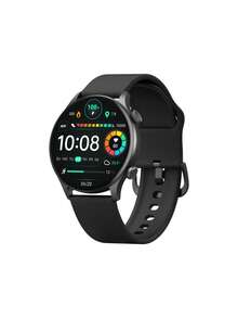 Reloj inteligente monitoreo de frecuencia cardíaca redondo - Negro - Ver 1