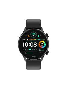 Reloj inteligente monitoreo de frecuencia cardíaca redondo - Negro - Ver 2