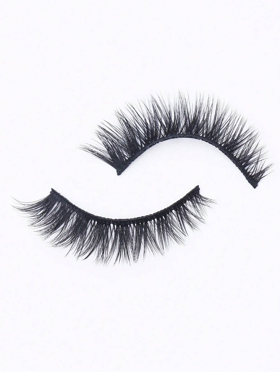 5pairs Fake Eyelashes Natural Cils Thick False Eyelashes Cross Eye