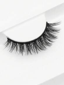 5pairs Fake Eyelashes Natural Eyelashes Thick False Eyelashes Cross Eye Lashes Reusable Eyelash Makeup Strip Lashes, Lashes, Eyelashes, Fake Lashes - Black - View 6