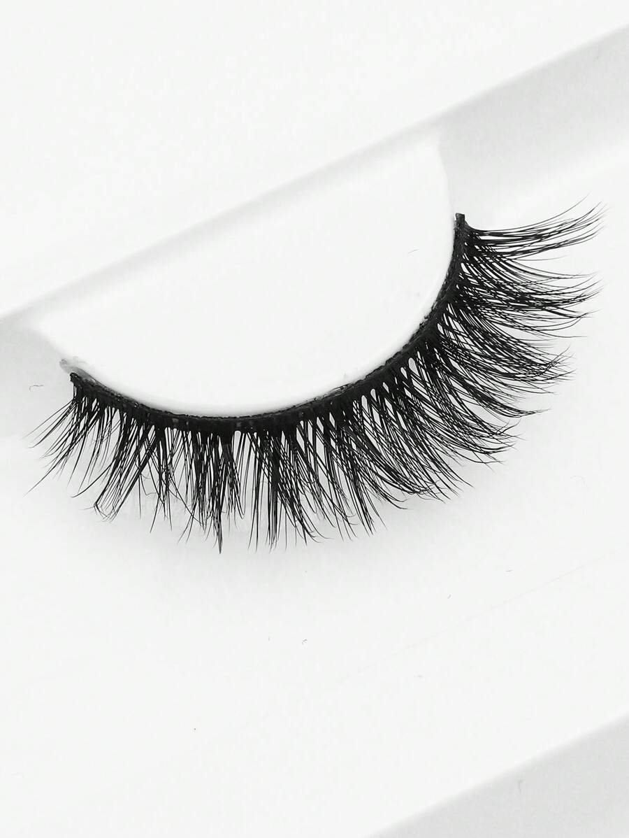 5pairs Fake Eyelashes Natural Cils Thick False Eyelashes Cross Eye