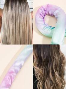 1 pieza Rodillo de espuma multicolor de poliéster reutilizable para peinado de cabello - Multicolor - Ver 2