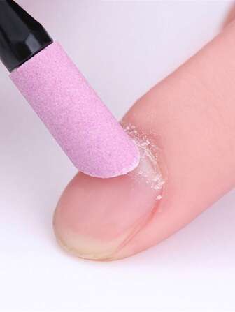 1pc Pumice Stone Nail File Stick, Nail Polishing Pen Stick Cuticle Remover Trimmer Buffer Pedicure Pen Nail Art Care Tool for Household Beauty Salon Peeling Dead Skin Repairing