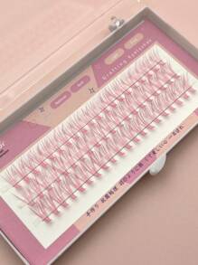 Cụm Lông Mi, 20D C Curl Màu Cụm Lông Mi Đỏ/Tím/Hồng/Xanh Dương 4 Màu Cá Nhân Nối Mi Tự Làm Manga Lashes Volumized Lông Mi Giả - màu đen - Xem 6