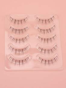 5pairs Extra Long False Eyelashes - Black - View 2