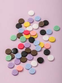 50 cái 3D Cookie Design Nail Art Trang trí - Nhiều màu - Xem 3