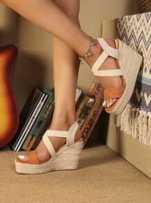Women's Wedge Sandals - Burnt Orange - View 4