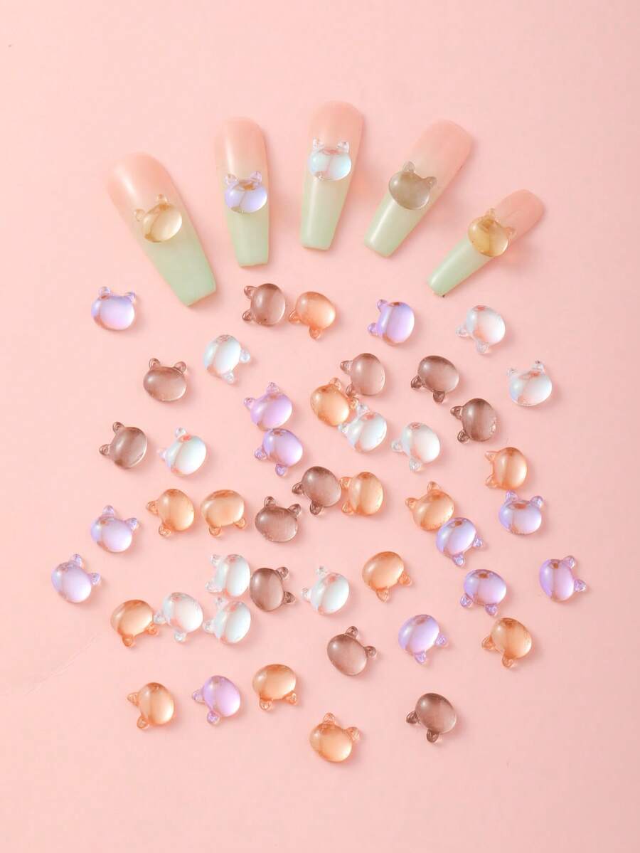 1 gói Thiết kế hoạt hình 3D Trang trí móng nghệ thuật - Nhiều màu - Xem 1