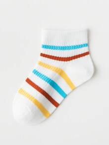 5雙男嬰獅子圖案休閒短襪適用於日常生活 - 彩色 - 查看 4