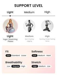 Lifespree 大碼無縫素色工字運動型胸罩 - 紫羅蘭色 - 查看 5