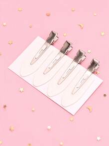 髮夾,4入組專業沙龍髮夾頭髮DIY造型工具髮夾適用於造型 - 白色 - 查看 9