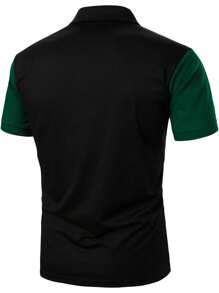 Manfinity Homme Men Colour Block Polo Shirt - Multicolor - View 2