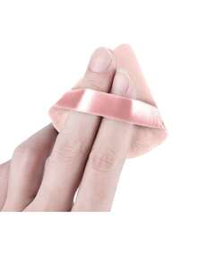 Bông phấn trang điểm , 10 cái Bông phấn trang điểm Bộ Bột Puff Nước Tẩy trang Tấm lót Phấn phủ dạng bột Trang điểm Applicator Đối với Trang điểm khuôn Mặt - Màu be - Xem 2