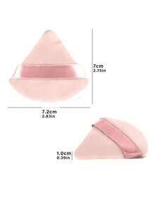 Bông phấn trang điểm , 10 cái Bông phấn trang điểm Bộ Bột Puff Nước Tẩy trang Tấm lót Phấn phủ dạng bột Trang điểm Applicator Đối với Trang điểm khuôn Mặt - Màu be - Xem 3