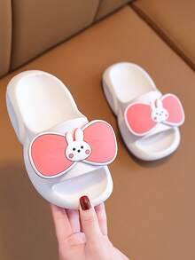 Chicas Zapatillas con dibujos animados con diseño de conejo - Blanco - Ver 2