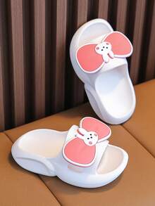 Chicas Zapatillas con dibujos animados con diseño de conejo - Blanco - Ver 3