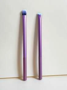 1 bộ Cọ kẻ lông mày & phấn mắt - Màu tím - Xem 2