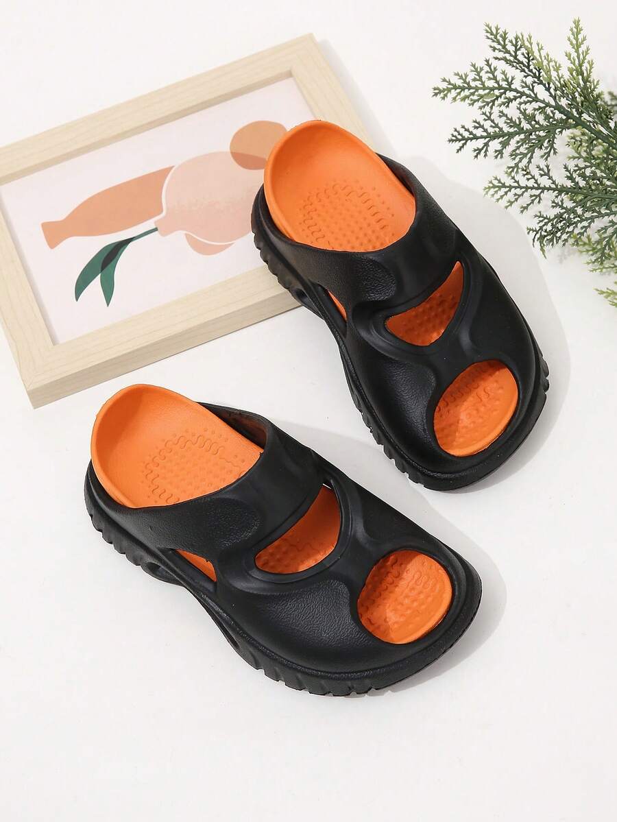 Chicos Zapatillas con abertura para verano - Naranja - Ver 1