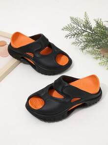 Chicos Zapatillas con abertura para verano - Naranja - Ver 4